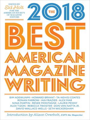 cover image of The Best American Magazine Writing 2018